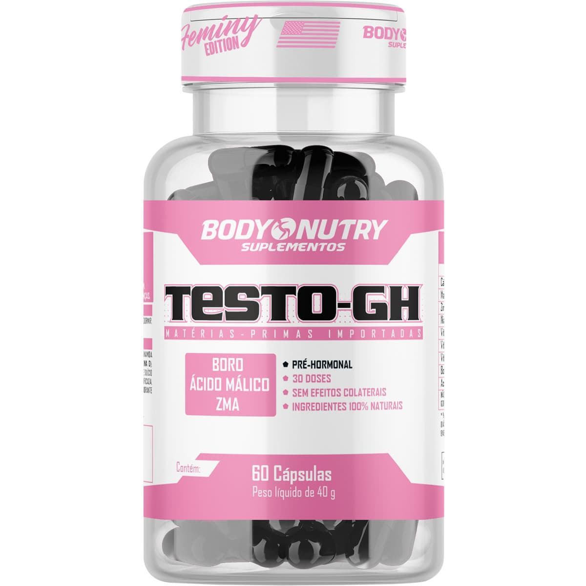 Testo GH Feminy - 60 C�psulas - Body Nutry