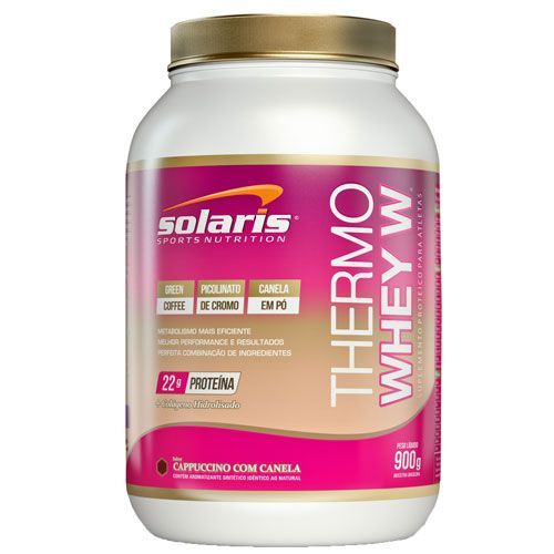 Thermo Whey W Protein - Cappuccino com Canela 900g - Solaris Nutrition