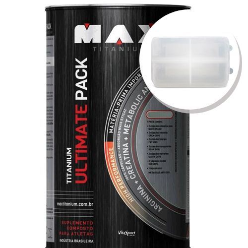Titanium Ultimate Pack - 22 Packs + Porta C�psulas transparente - Max Titanium
