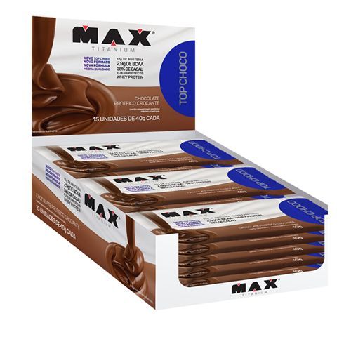 Top Choco - 15 Unidades 25g Chocolate - Max Titanium