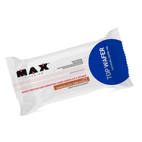 Top Wafer - 1 unidade de 45g Chocolate com Avel� - Max Titanium