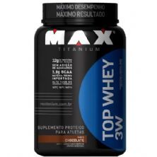 Top Whey 3W - 900g Chocolate - Max Titanium **NETSHOES