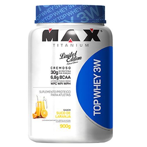 Top Whey 3W - 900g Suco de Laranja - Max Titanium