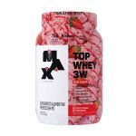 Kit 3X Top Whey 3W Mais Sabor - 900g Iogurte Grego de Morango - Max Titanium