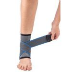 Tornozeleira Compress�o Ajust�vel Relieve - Tamanho P-M Cinza -Vollo