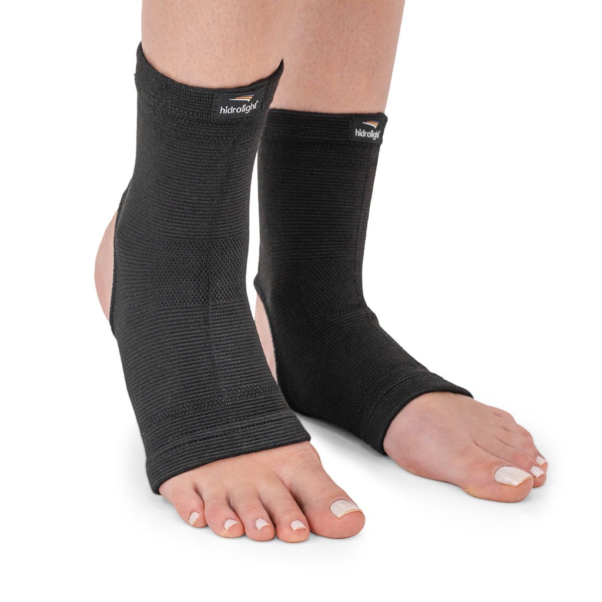 Tornozeleira El�stica Bamboo - Tamanho G Preta - Hidrolight