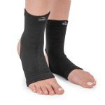 Tornozeleira El�stica Bamboo - Tamanho P Preta - Hidrolight