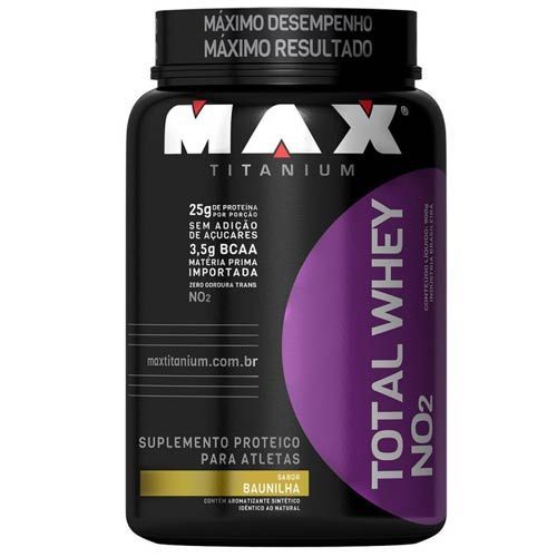 Total Whey NO2 - 900g Baunilha - Max Titanium