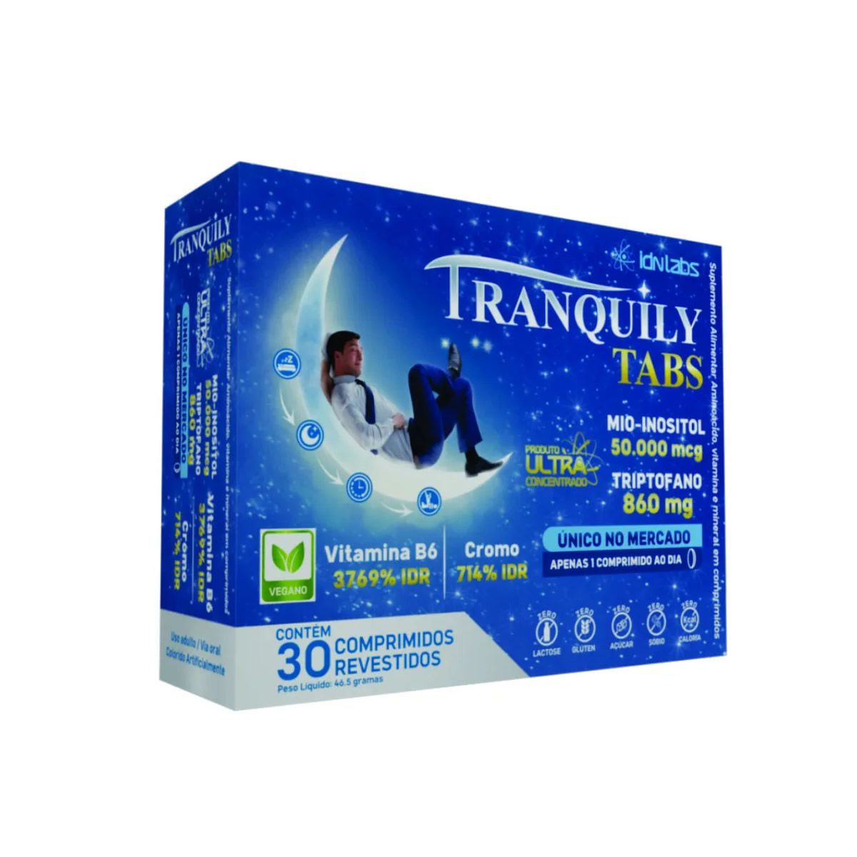 Tranquily Tabs Ultra Concentrado - 30 Comprimidos - IDN Labs