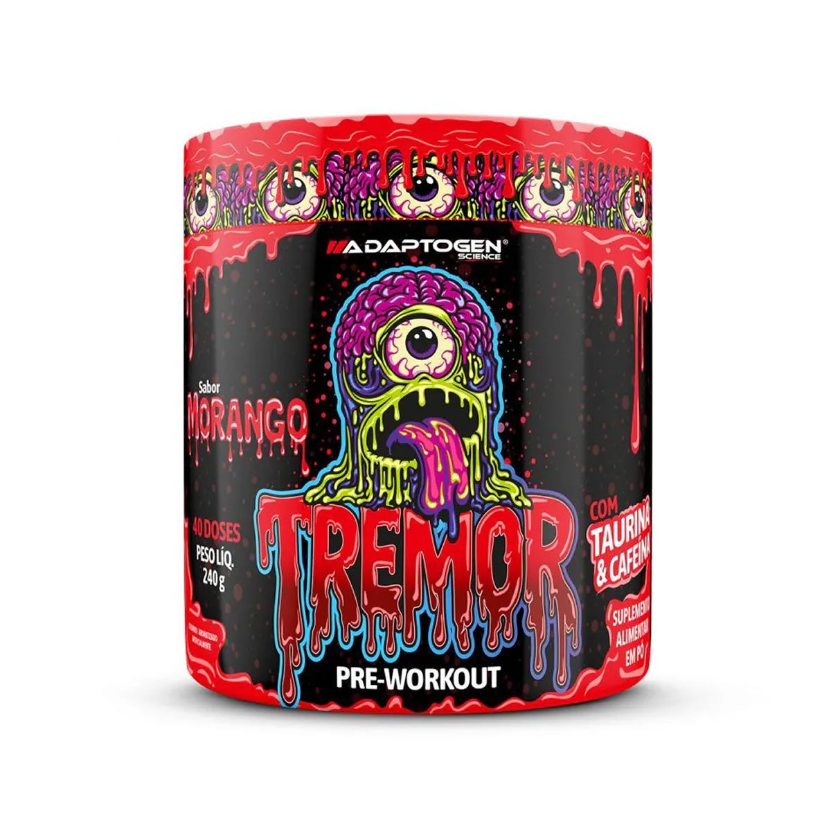 Tremor Pre-Workout - 240g Morango - Adaptogen