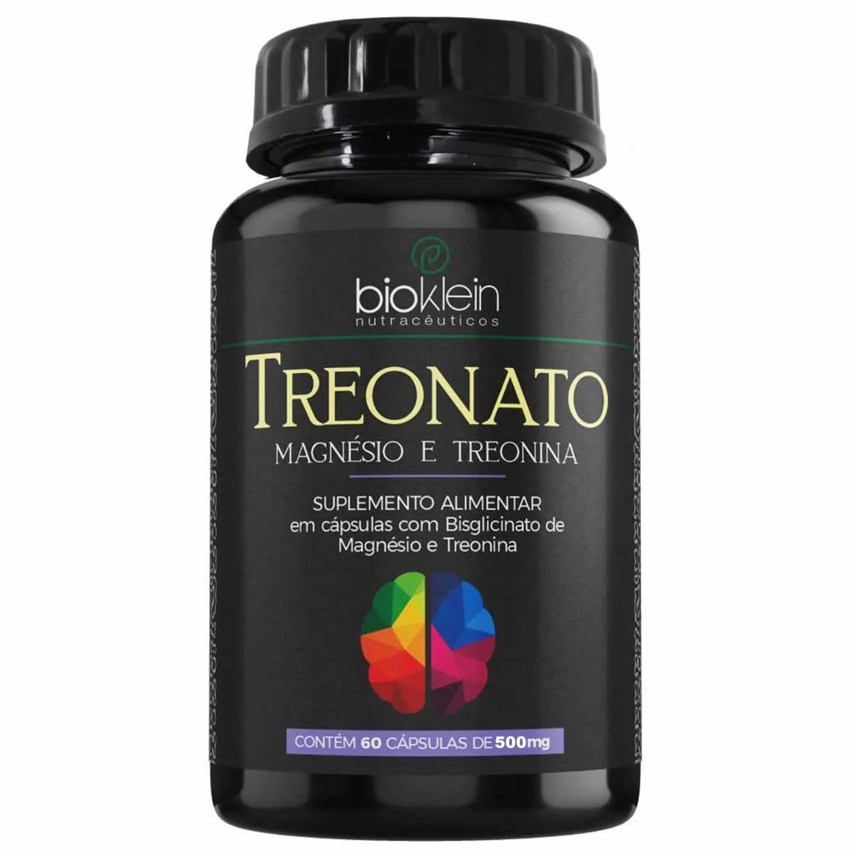 Treonato Magn�sio e Treonina - 60 C�psulas - Bioklein