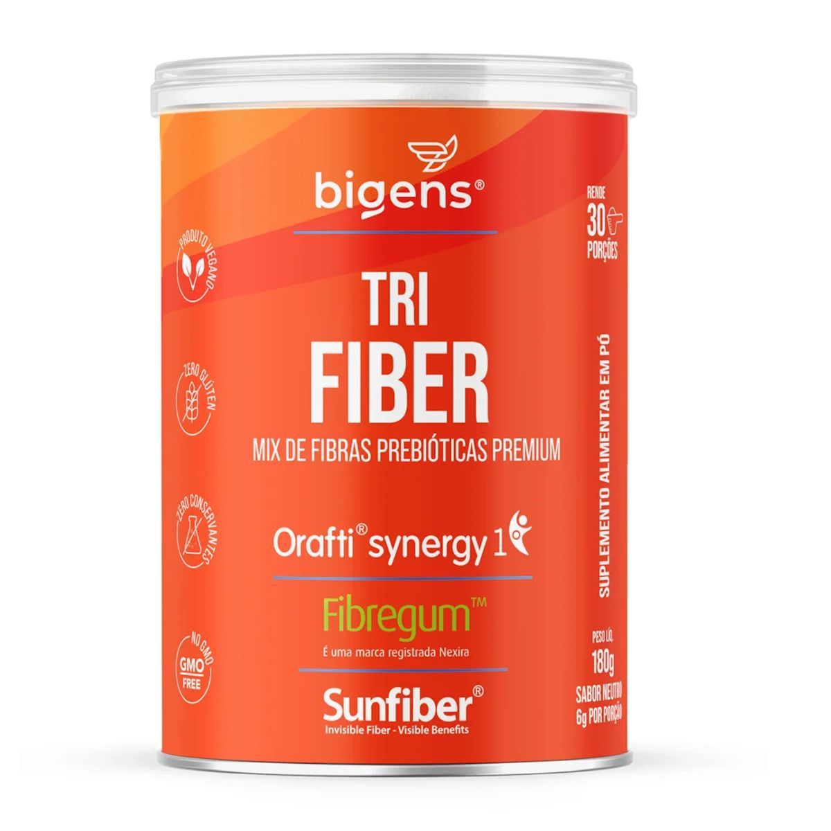 Tri Fiber Fibregum - 180g Neutro - Bigens