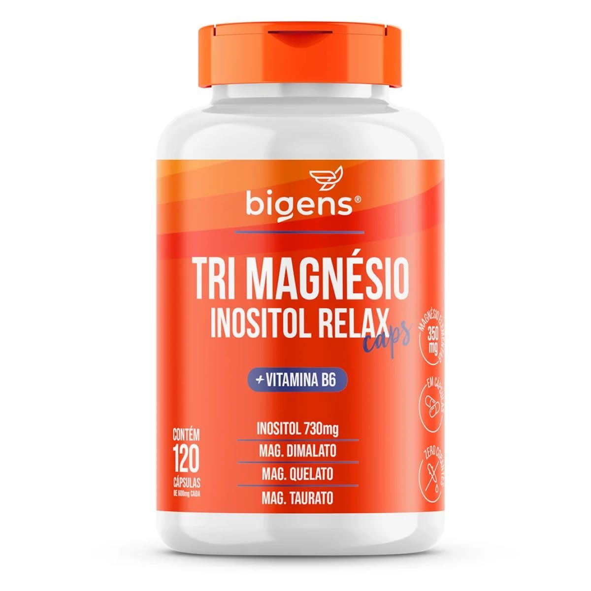 Tri Magn�sio Inositol - 120 C�psulas - Bigens