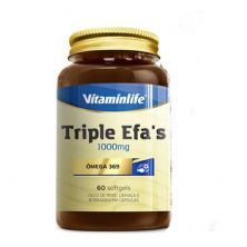 Triple EFAS Omega 3 6 9 - 1000mg 60 softgels - Vitaminlife*** Data Venc. 12/4/23