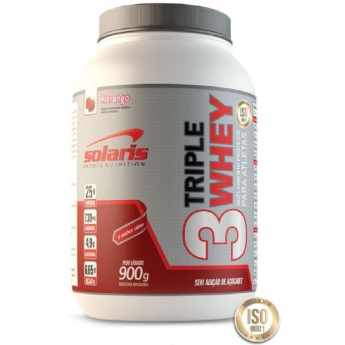 Triple Whey - Chocolate 900g - Solaris Nutrition