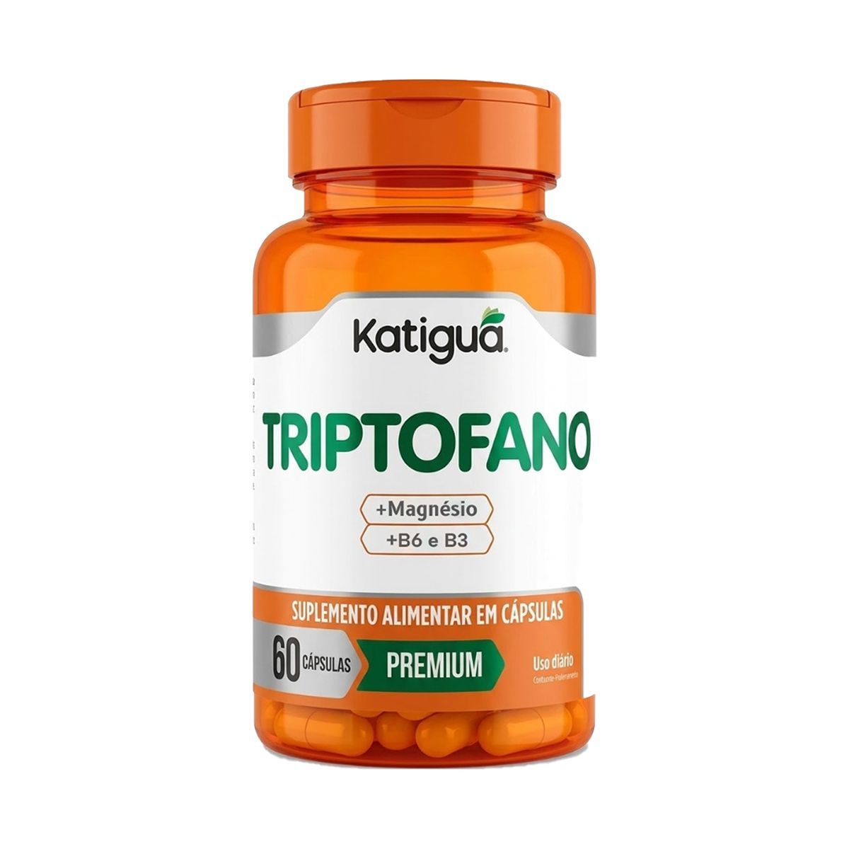 Triptofano + Magn�sio - 60 C�psulas - Katigu�