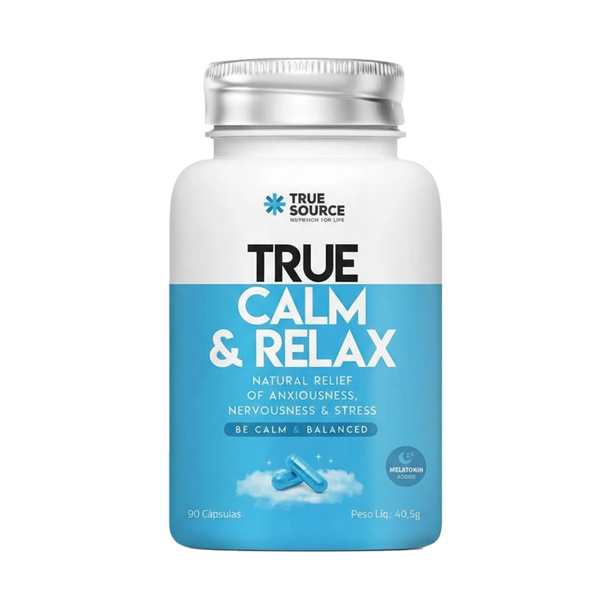 True Calm e Relax - 90 C�psulas - True Source