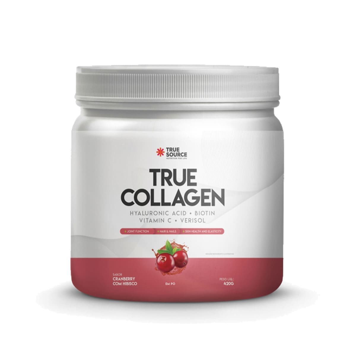 True Collagen - 420g Cranberry Hibisco - True Source