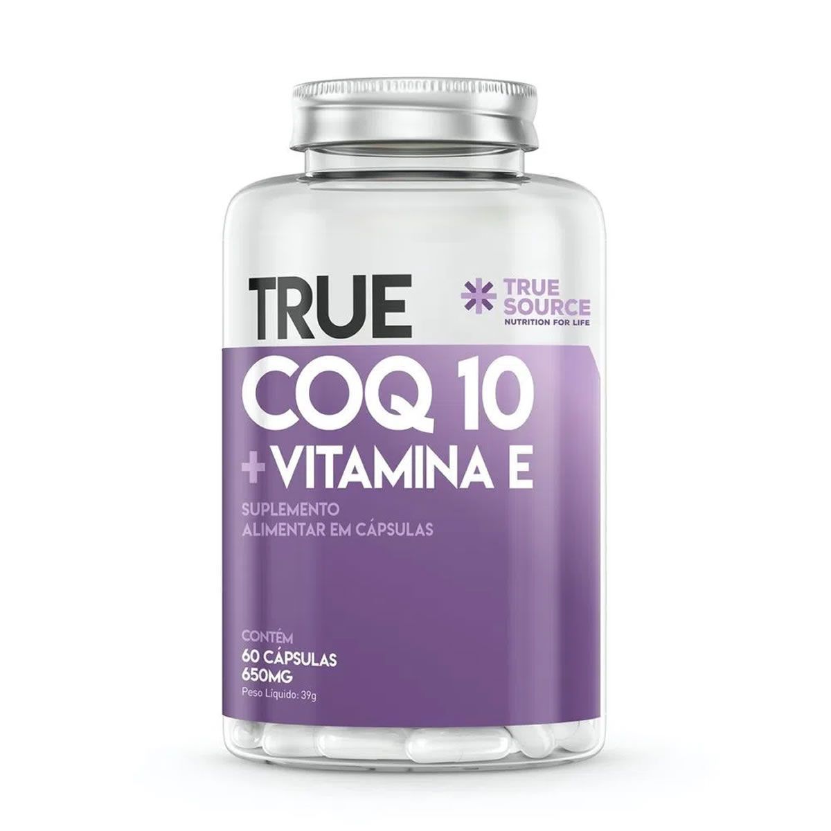 True Coq10 + Vitamina E - 60 C�psulas - True Source