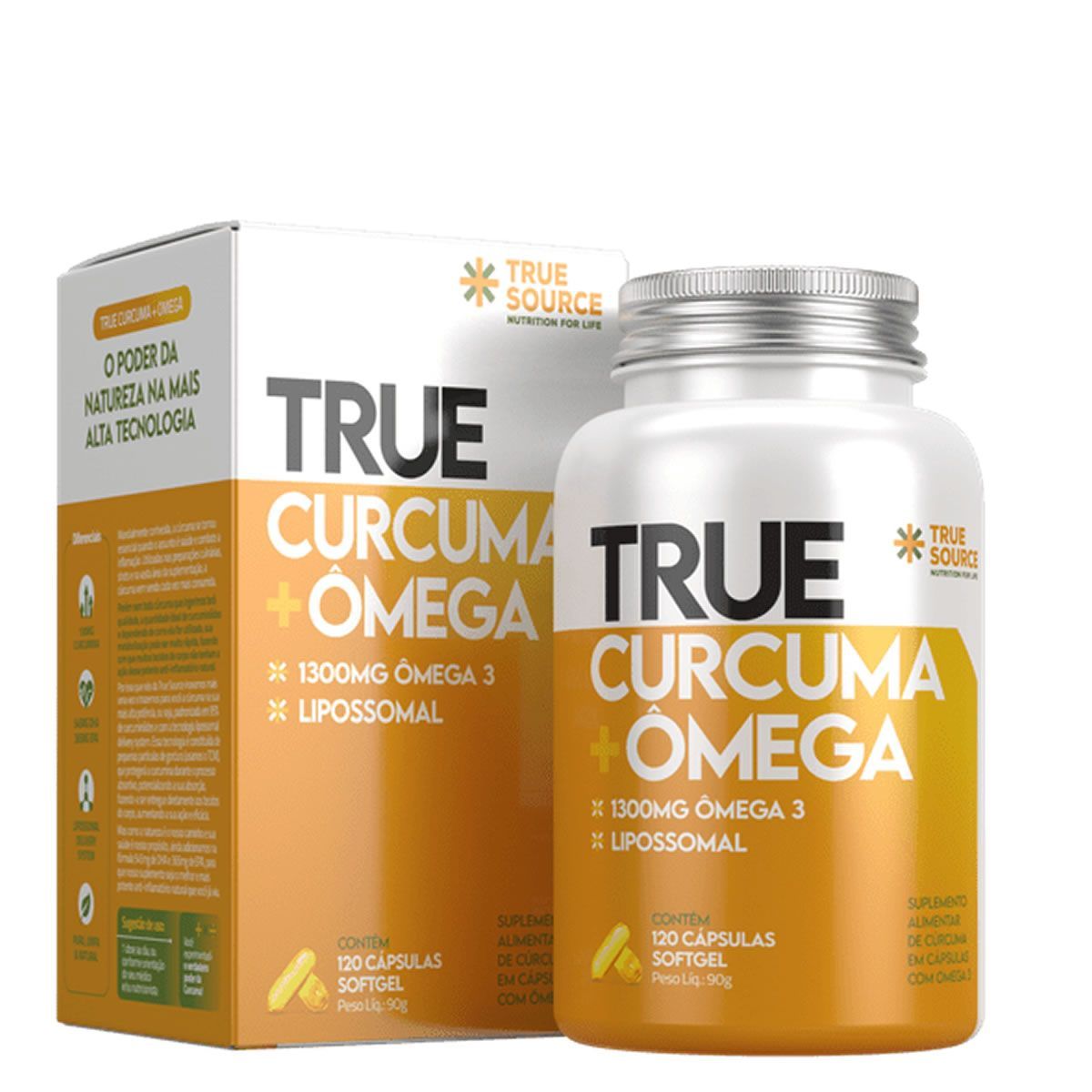 True C�rcuma + �mega Lipossomal - 120 C�psulas - True Source