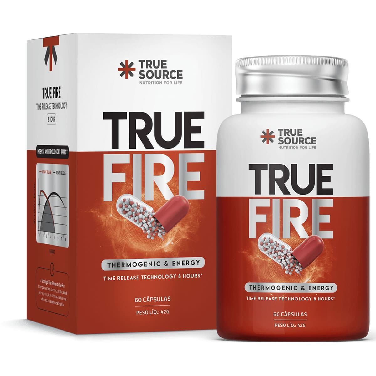 True Fire Termog�nico  - 60 C�psulas - True Source*** Data Venc. 02/09/2023