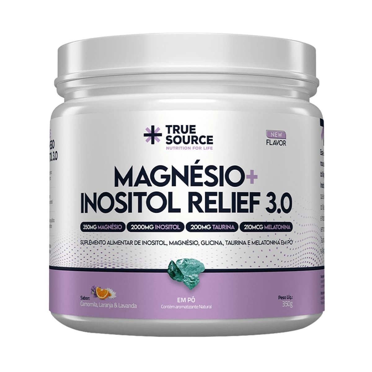True Magn�sio + Inositol Relief 3.0 - 300g Camomila, Laranja e Lavanda - True Source*** Data Venc. 30/09/2026 A.L