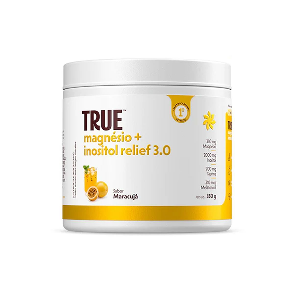 True Magn�sio + Inositol Relief 3.0 - 300g Maracuj� - True Source