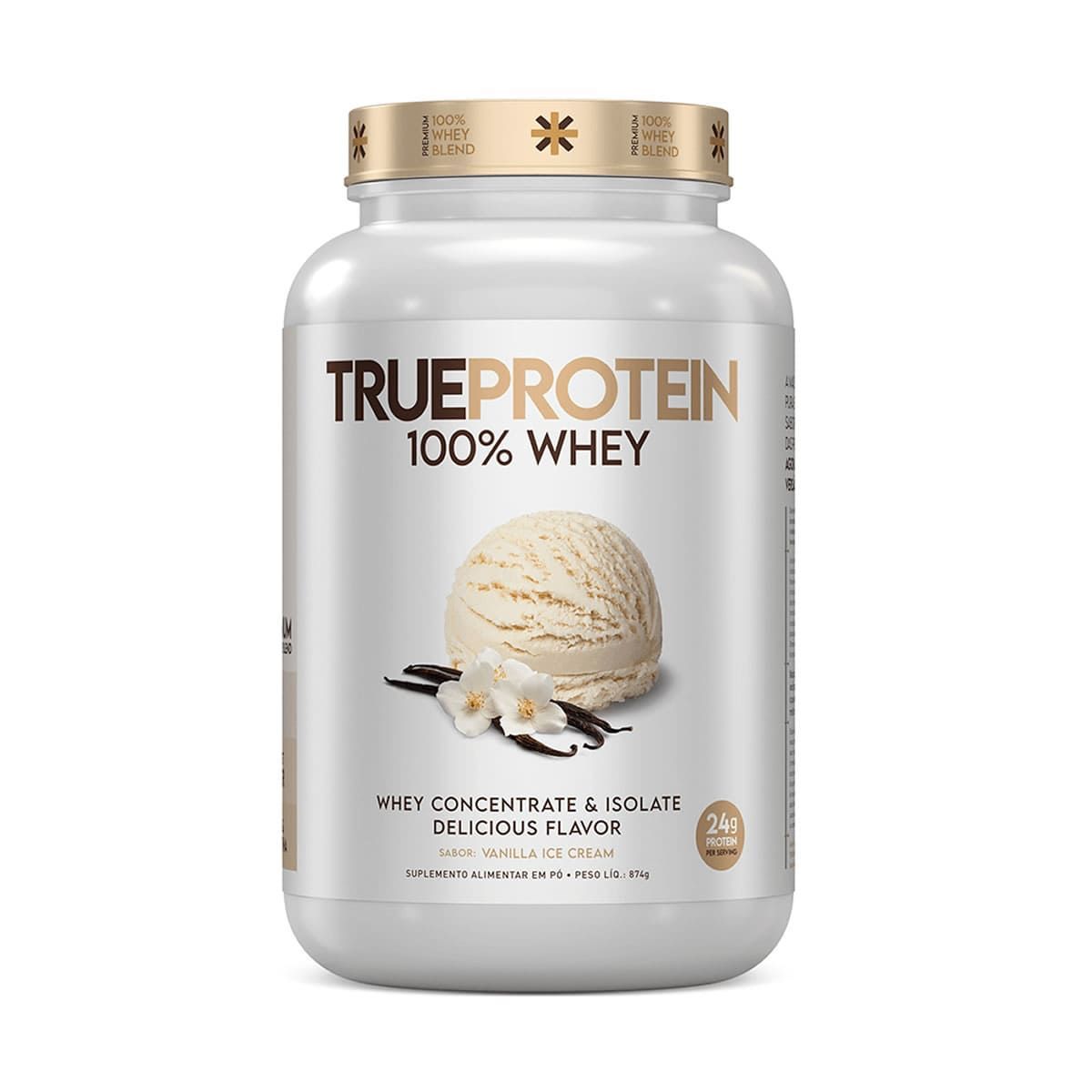 True Protein 100% Whey - 874g Vanilla Ice Cream - True Source