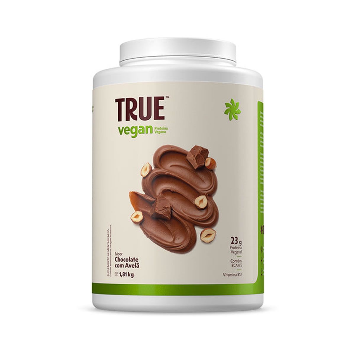 True Vegan Prote�na Vegetal - 1810g Chocolate com Avel� - True Source