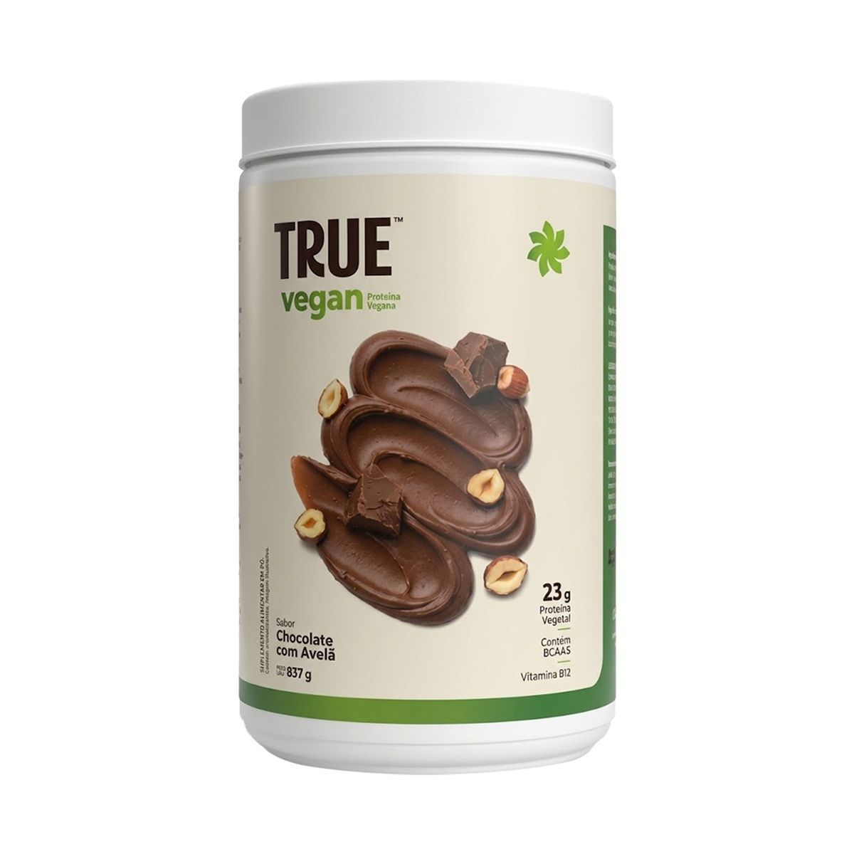 True Vegan Prote�na Vegetal - 837g Chocolate com Avel� - True Source
