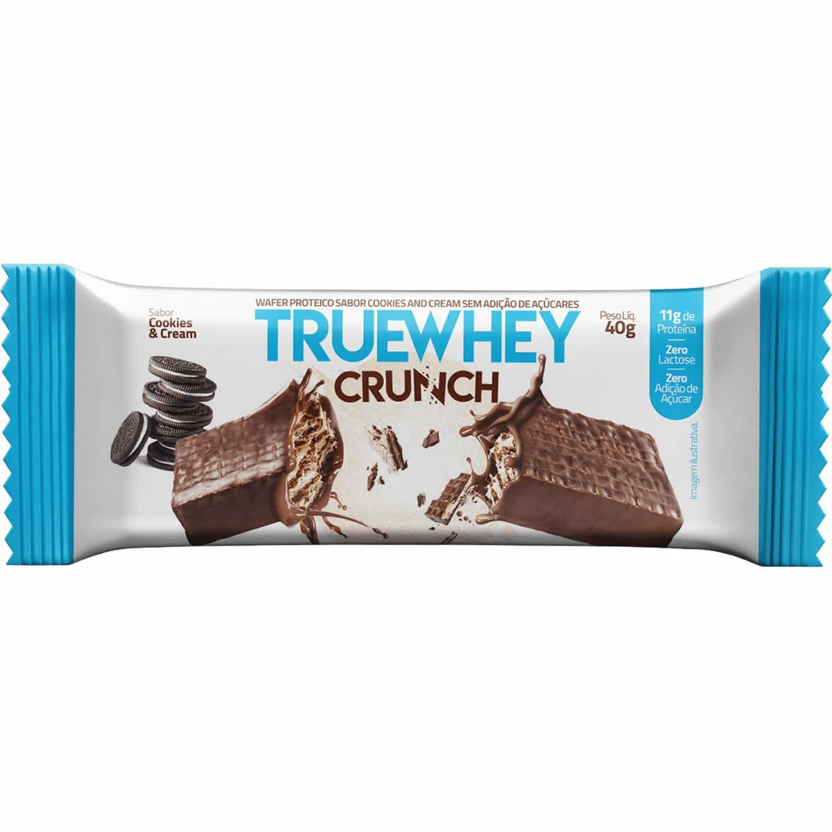 True Whey Crunch - 1 Unidade 40g Cookies and Cream - True Source*** Data Venc. 05/09/2023