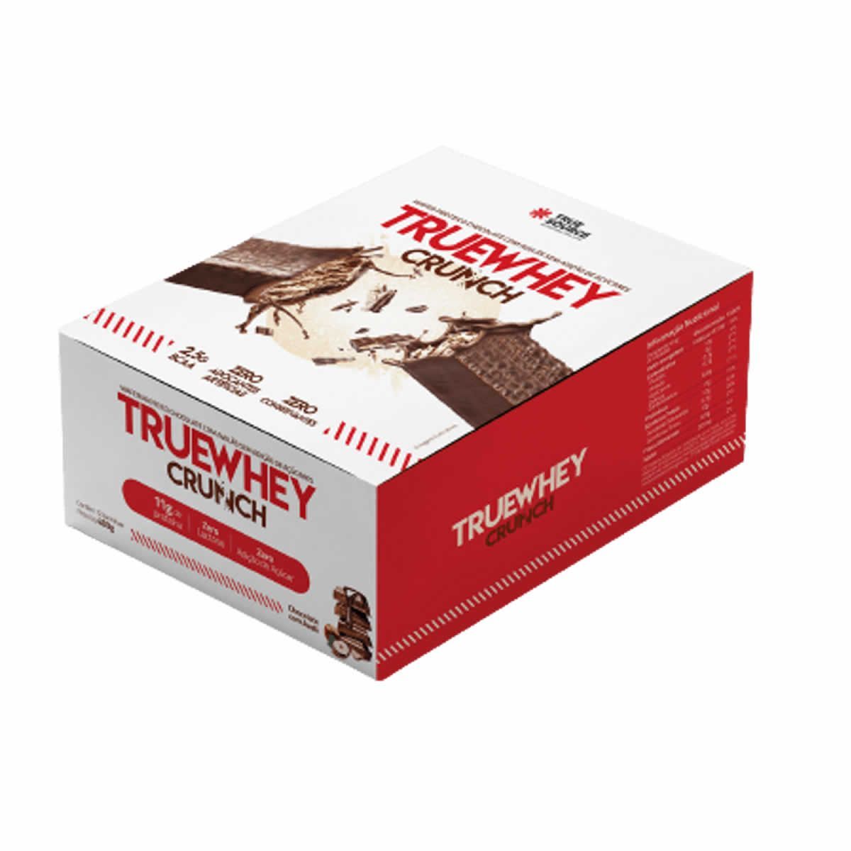 True Whey Crunch -  12 Unidades 40g Chocolate com Avel� - True Source*** Data Venc. 21/08/2024