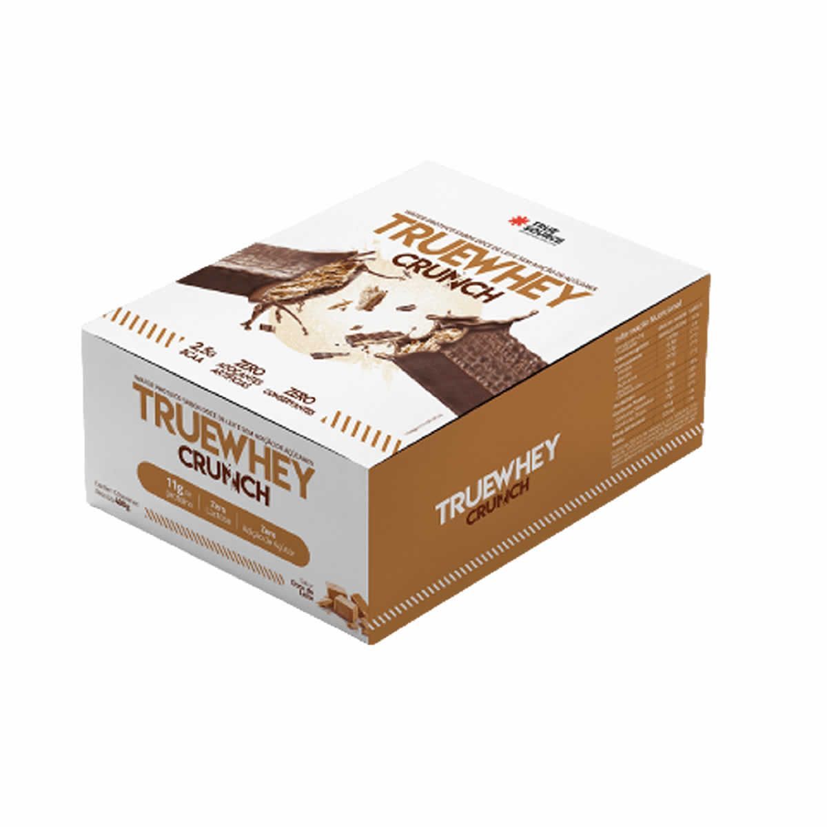 True Whey Crunch -  12 Unidades 40g Doce de Leite - True Source*** Data Venc. 29/11/2023