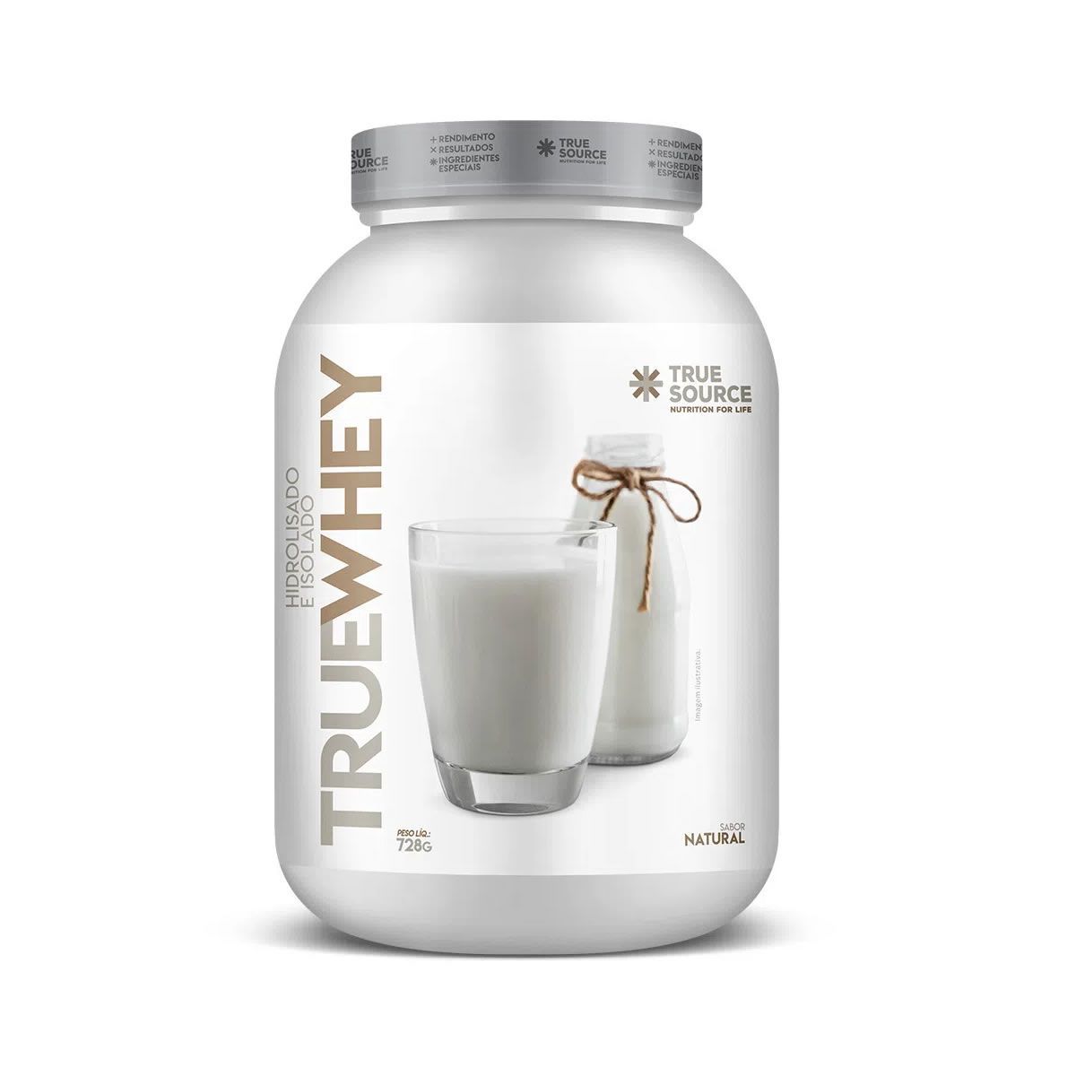 True Whey Protein Hidrolisado e Isolado - 728g Natural - True Source*** Data Venc. 30/04/2025