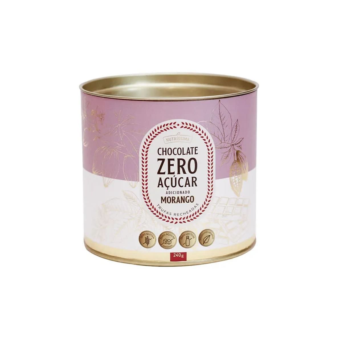 Trufas Recheadas - 240g Morango - Nutr�ssima*** Data Venc. 16/09/2023