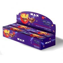 Uau Protein Bar - 12 Unidades 45g Amendoim Cremoso Coberto com Chocolate - Max Titanium