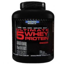 Ultimate 5 Whey Protein - 2268g Morango - Probi�tica
