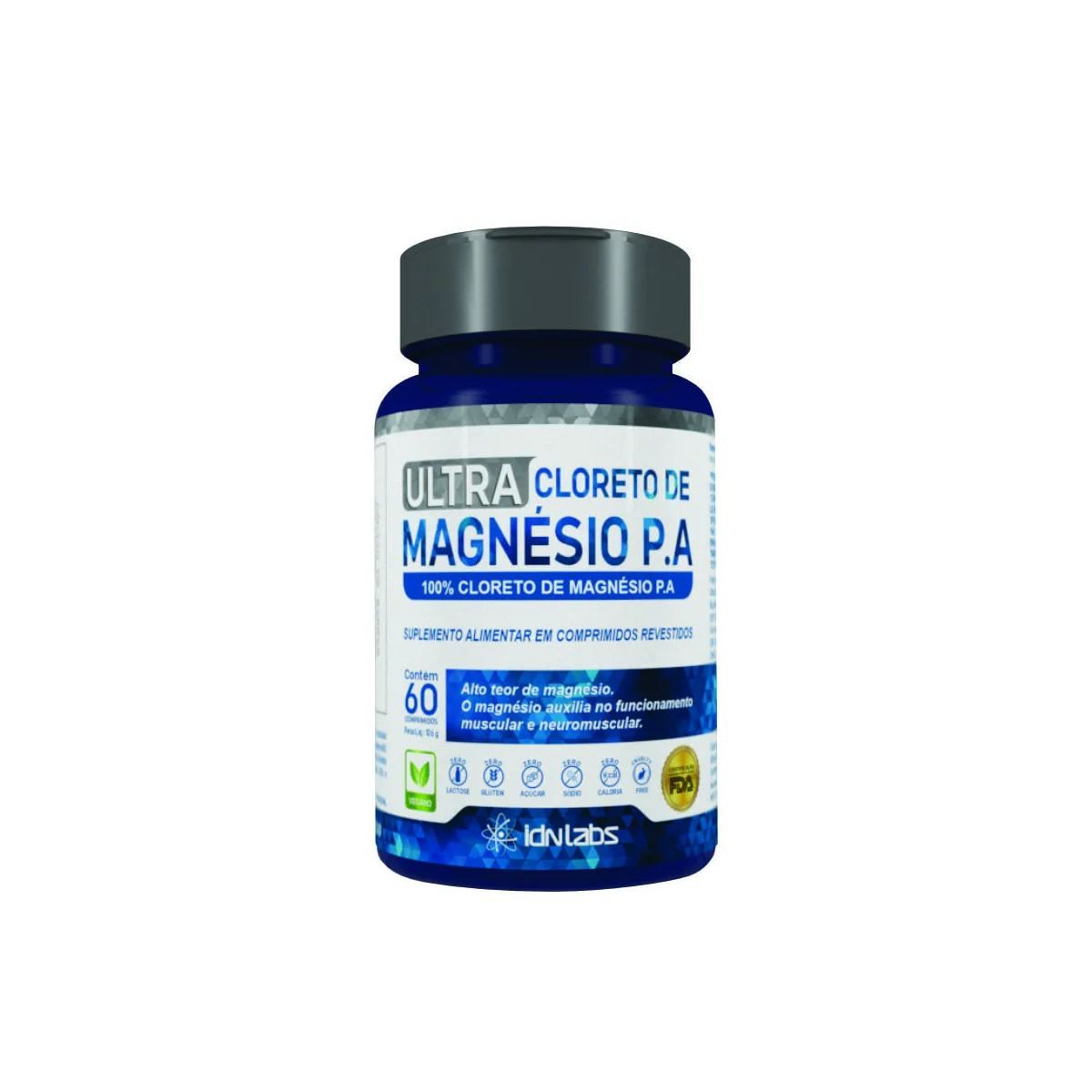 Ultra Cloreto de Magn�sio P.A - 60 Comprimdos - IDN Labs