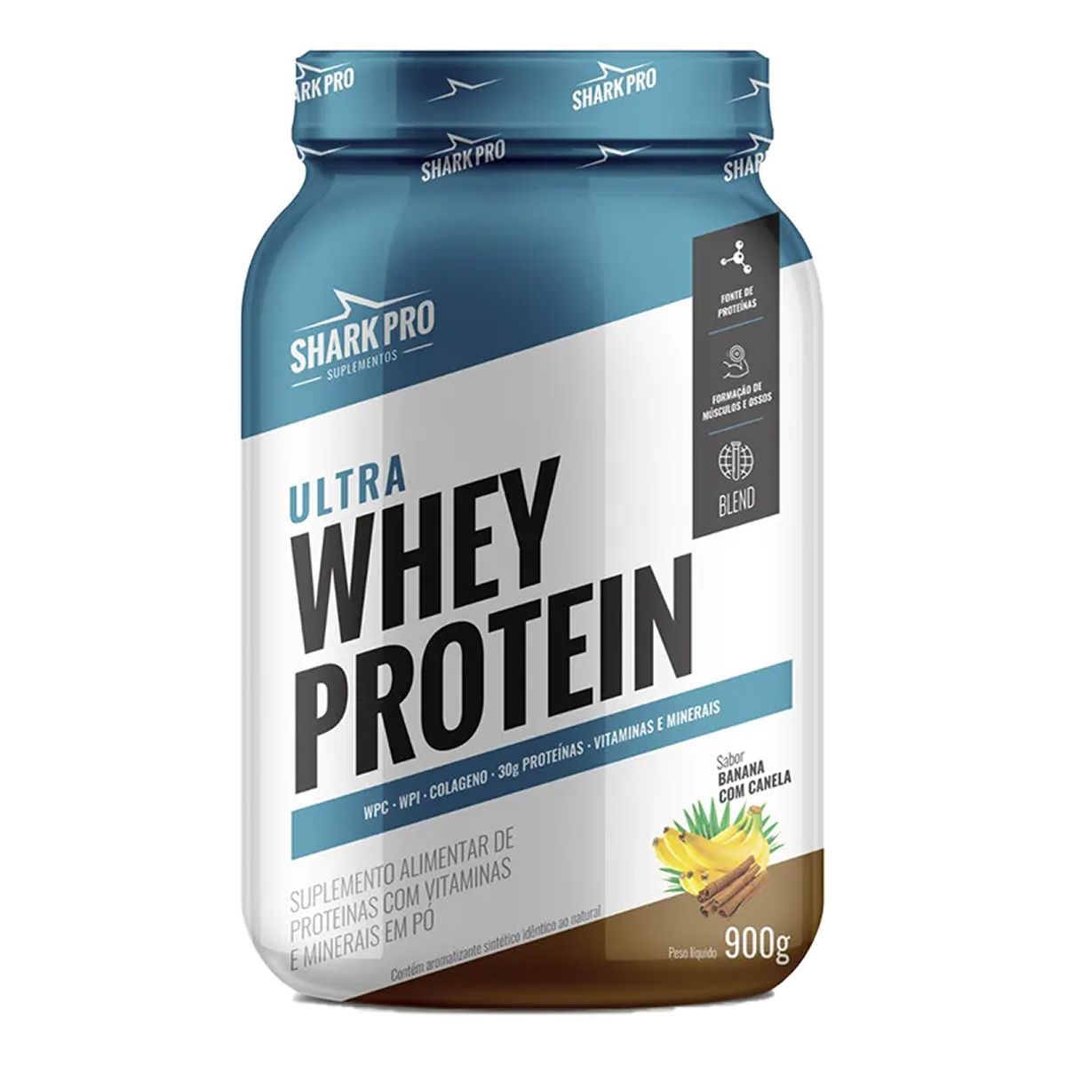 Ultra Whey Protein - 907g Banana com Canela - Shark Pro