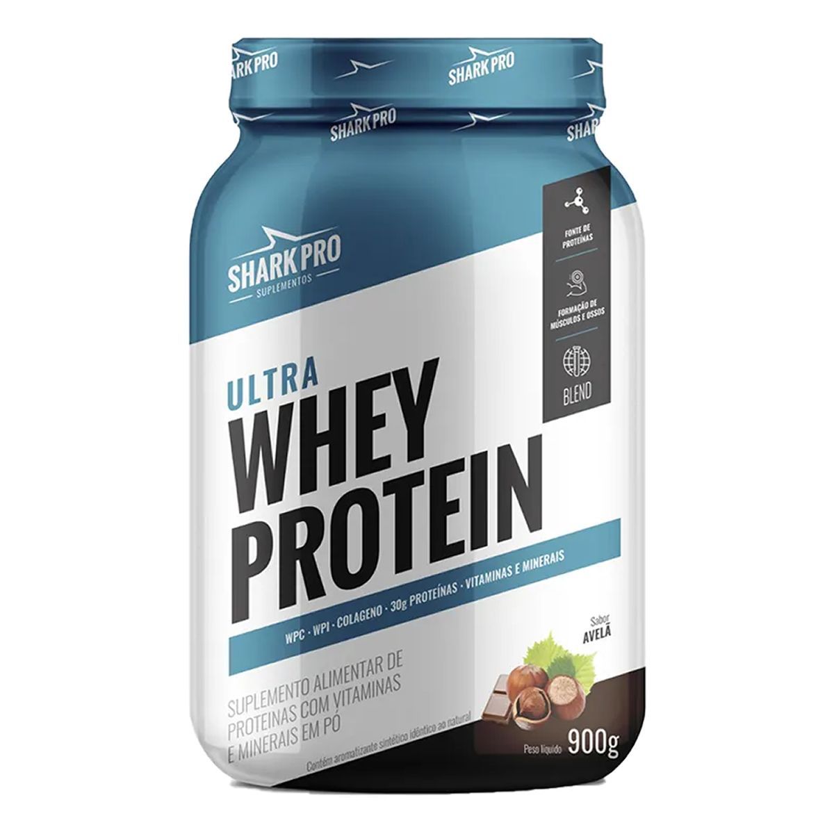 Ultra Whey Protein - 907g Chocolate com Avel� - Shark Pro
