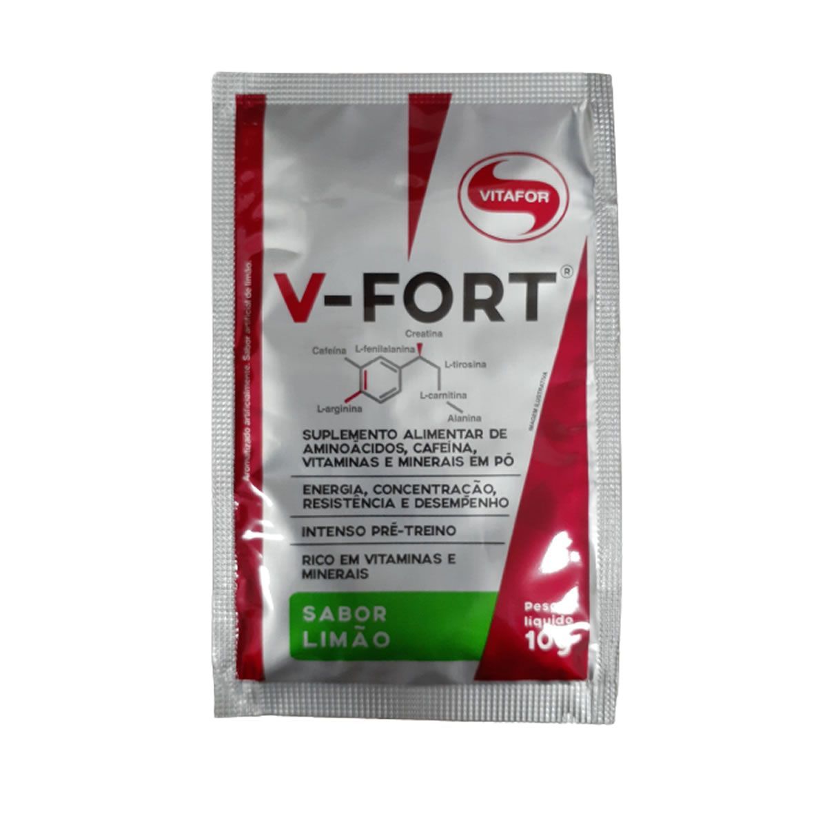 V-Fort - 1 Sach� 10g Lim�o Amostra - Vitafor