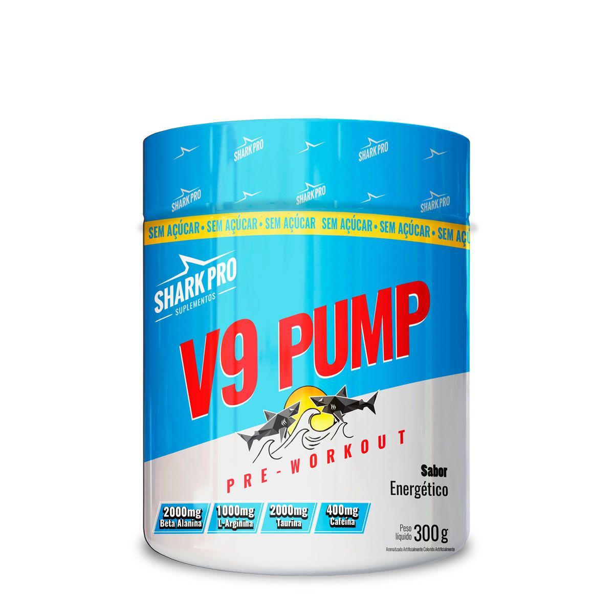 V9-Pump Pre Workout - 300g Energ�tico  - Shark Pro