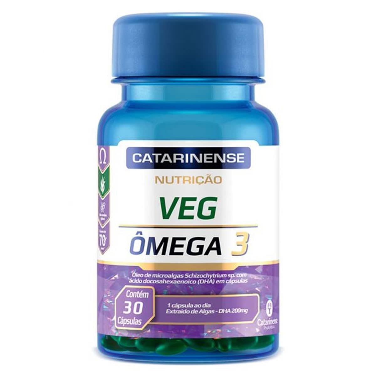 Veg �mega 3 - 30 C�psulas - Catarinense