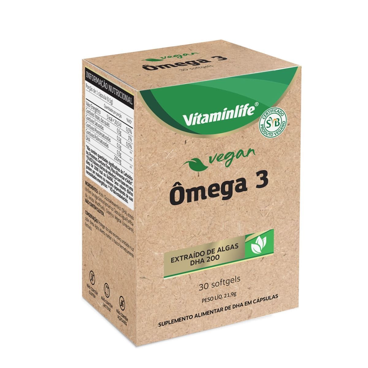 Vegan �mega 3 Dha - 30 Sofgel - VitaminLife*** Data Venc. 01/05/2024