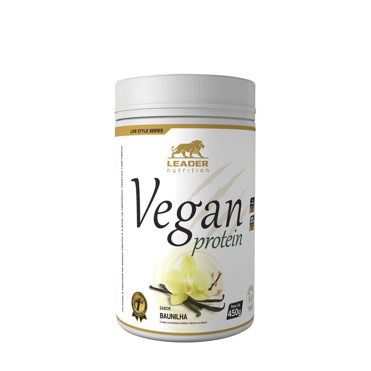 Vegan Protein - 450g  Baunilha - Leader Nutrition