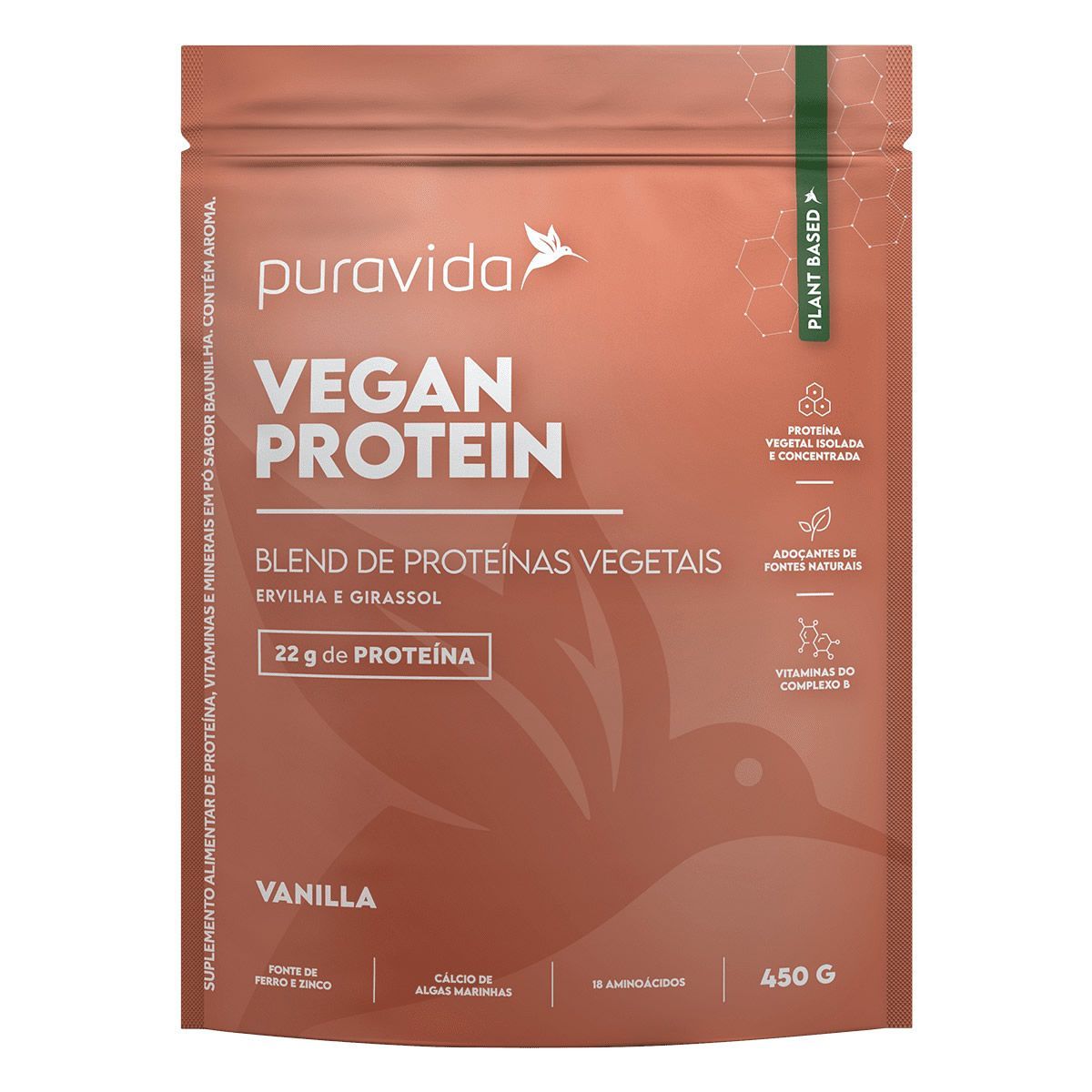 Vegan Protein - 450g Vanilla - Puravida