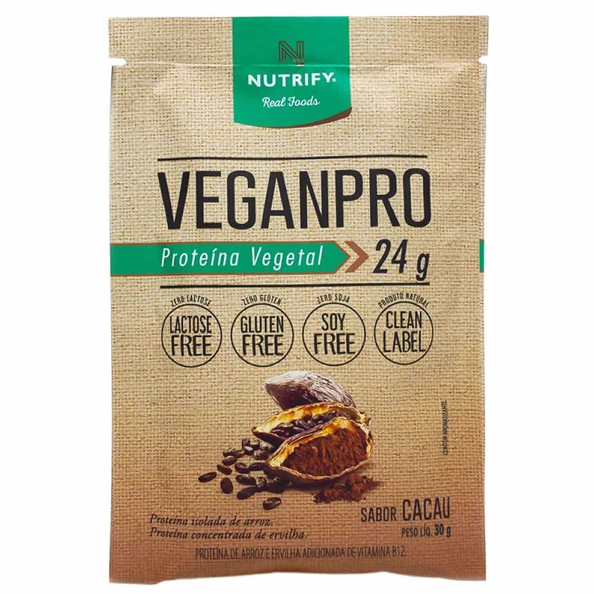 VeganPro - 1 Sach� 30g Cacau Amostra - Nutrify