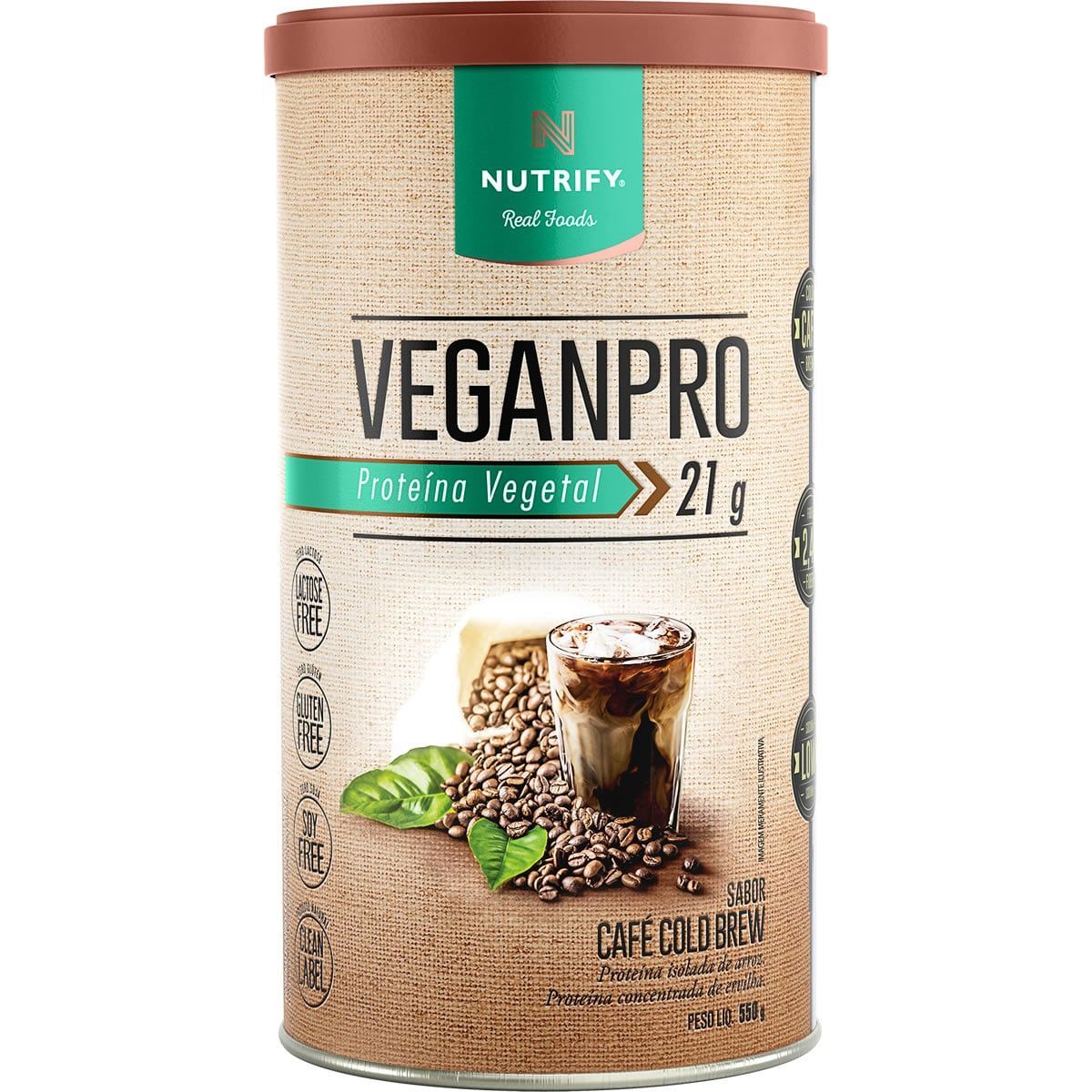 VeganPro - 550g Caf� Cold Brew - Nutrify*** Data Venc. 30/09/2021