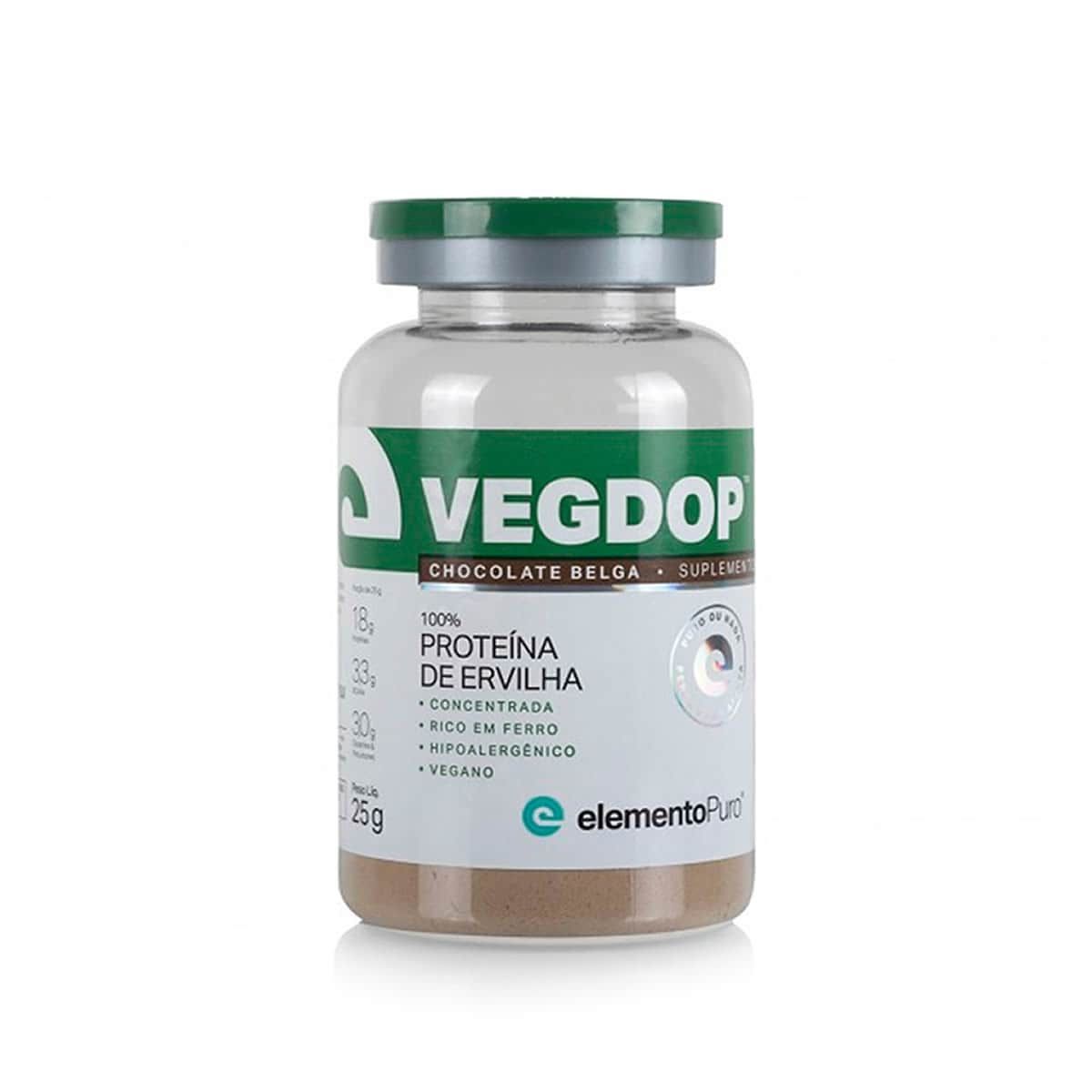 VegDop Prote�na de Ervilha Monodose - 25g Chocolate Belga - ElementoPuro