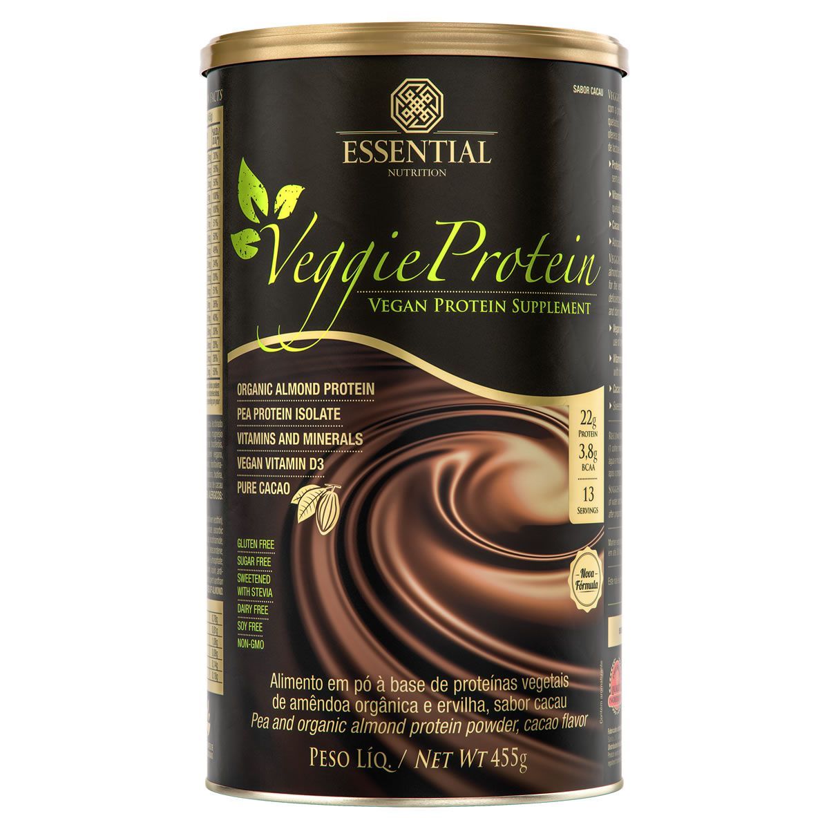 Veggie Protein - 455g Cacao - Essential Nutrition